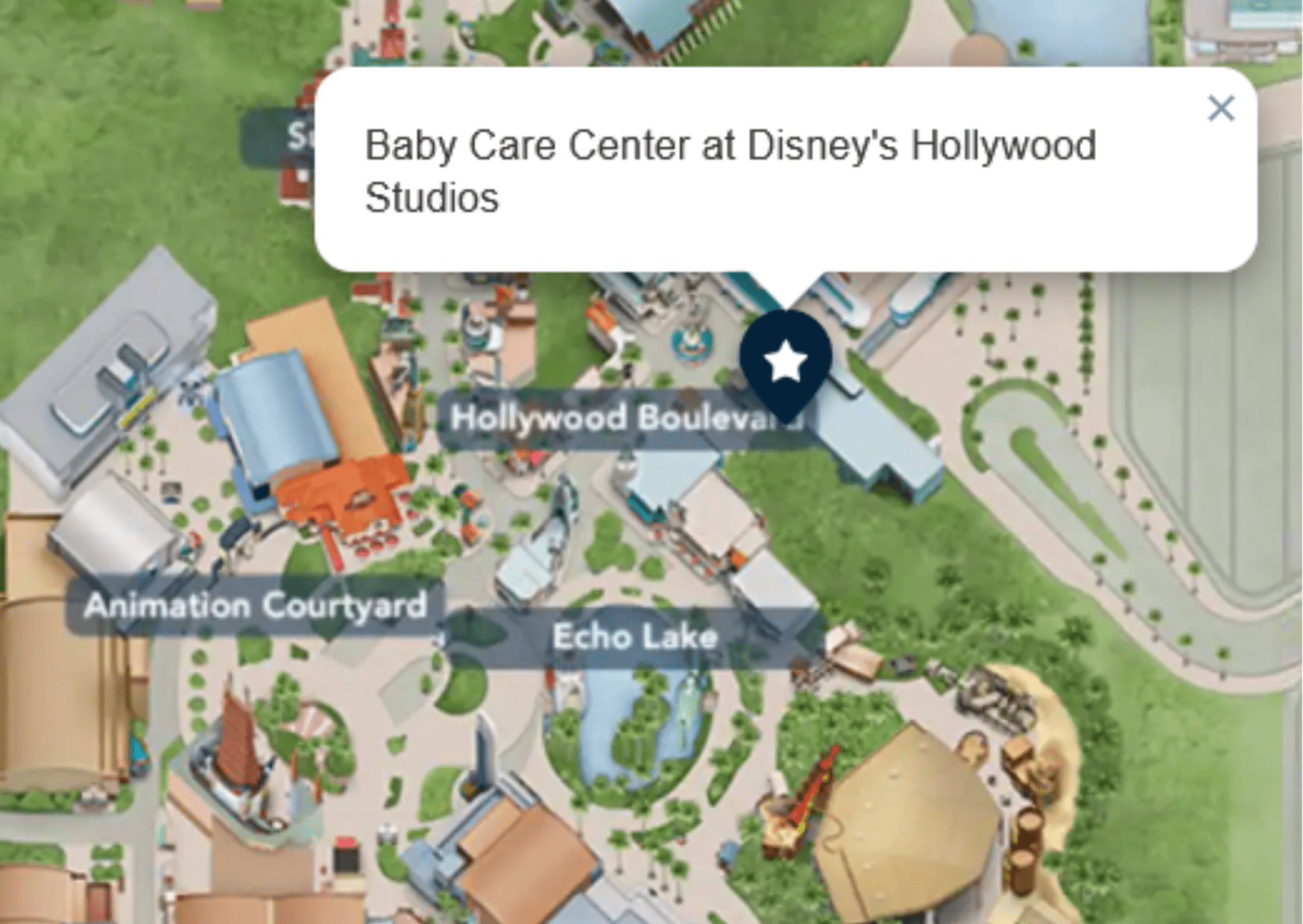 Baby care center ubicacion Hollywood Studios